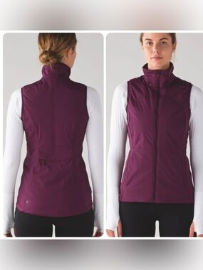 GUC Lululemon Run for Cold Vest *Purple Plum (US 10)
